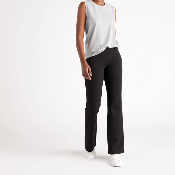 Quince Ultra-Stretch Ponte Bootcut Pants NWT Black Multiple Sizes - Picture 1 of 6